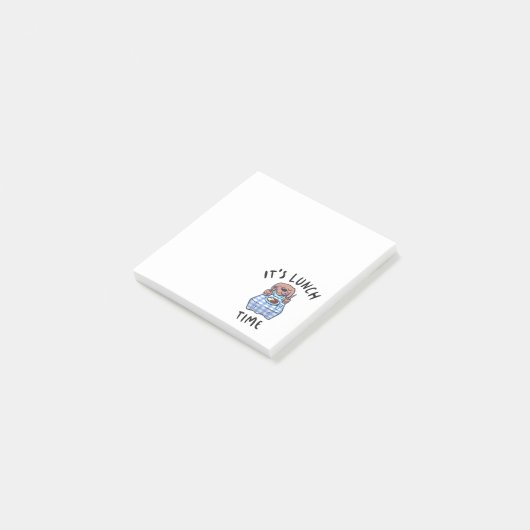Het is lunchtijd post-it® notes (Schuin)