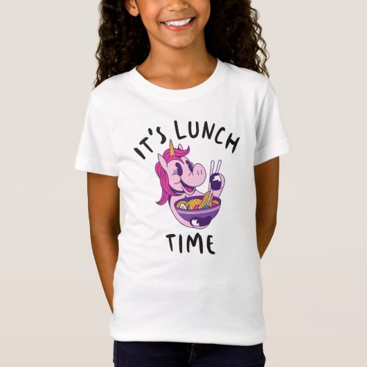 Het is lunchtijd t-shirt (Voorkant)