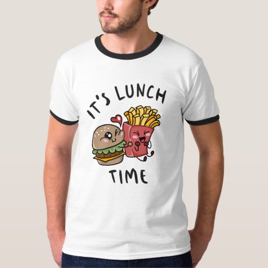 Het is lunchtijd t-shirt (Voorkant)
