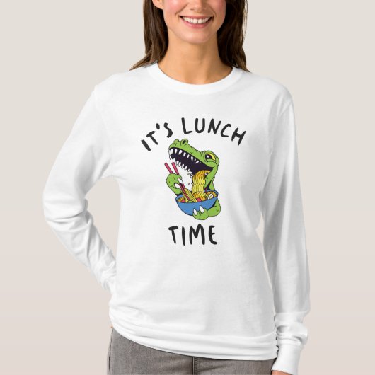 Het is lunchtijd t-shirt (Voorkant)