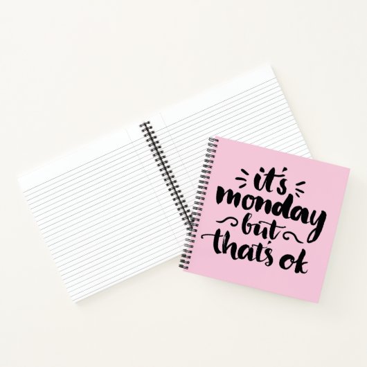 Het is maandag maar het is oké notitieboek (Binnen)