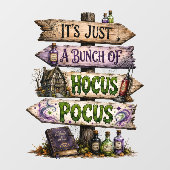 Het Is Maar Een Bende Hocus Pocus Raamsticker (Vel)