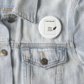 Het is maar een blanco pagina.. ronde button 5,7 cm (In situ)
