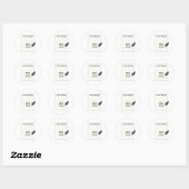 Het is maar een blanco pagina.. ronde sticker (Vel)