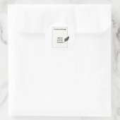 Het is maar een blanco pagina.. ronde sticker (Tas)