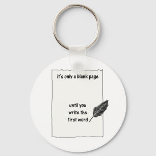 Het is maar een blanco pagina.. sleutelhanger