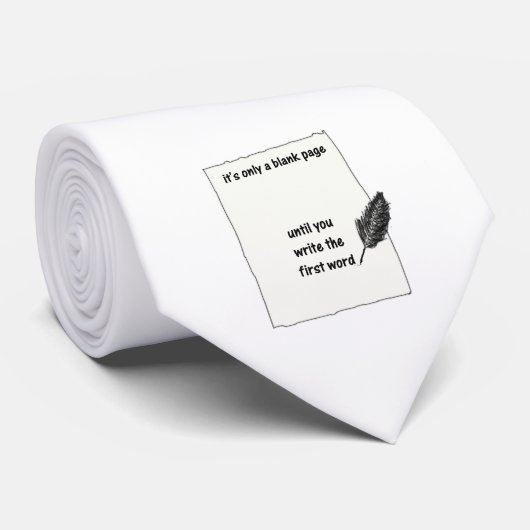Het is maar een blanco pagina.. stropdas (Opgerold)