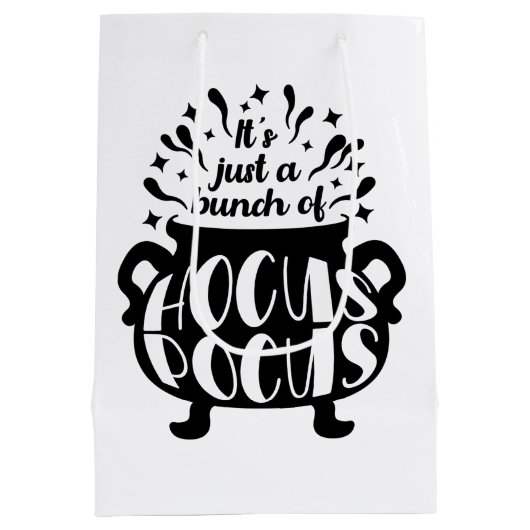 Het is maar een bundel Hocus Pocus Halloween Gift Medium Cadeauzakje (Achterkant)