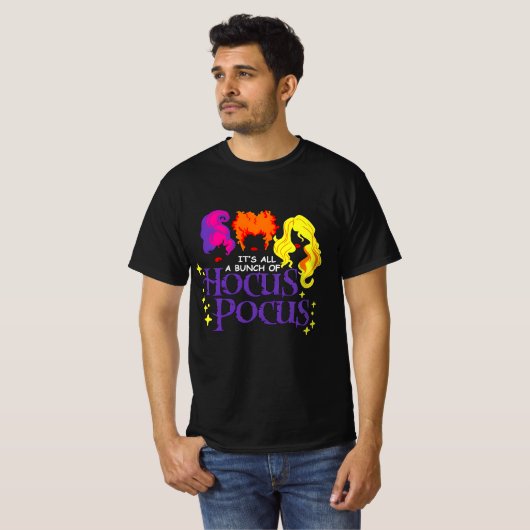 "Het is maar een bundel Hocus Pocus Halloween" T-shirt (Voorkant volledig)