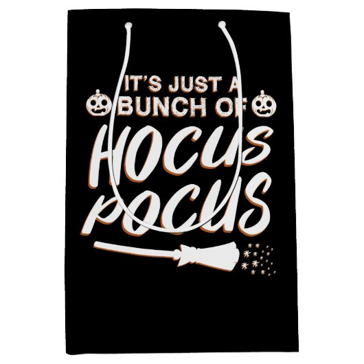 Het is maar een bundel Hocus Pocus, Haloweentee Medium Cadeauzakje (Voorkant)