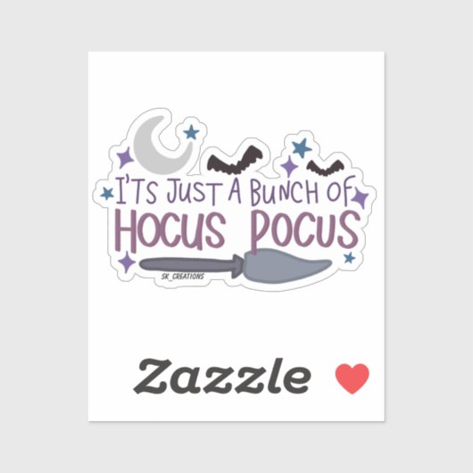 Het is maar een bundel Hocus Pocus Sticker (Vel)