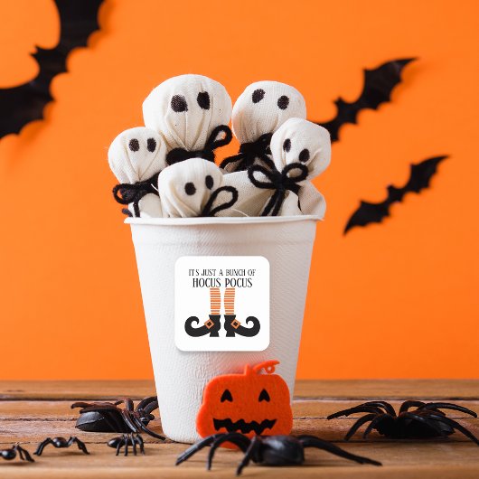 Het is maar een bundel Hocus Pocus Vierkante Sticker