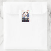 Het is maar een kruitvat - maar! vierkante sticker (Tas)