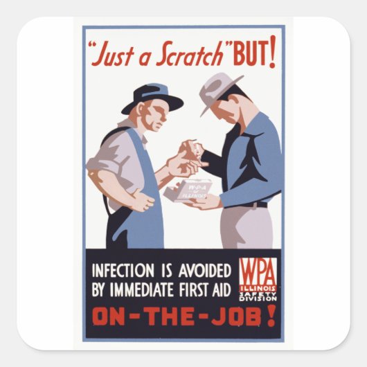 Het is maar een kruitvat - maar! vierkante sticker (Voorkant)