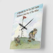 Het is maar een spelletje vierkante klok (Hoek)