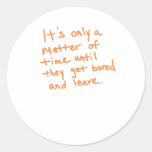 Het is maar een tijd van Sticker (Voorkant)
