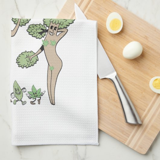 Het is maar natuurlijk theedoek (Quarter Fold)