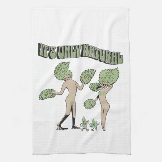 Het is maar natuurlijk theedoek (Verticaal)