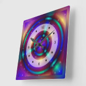 HET IS MAGIC Apopfysis Fractal + jouw idee Vierkante Klok (Hoek)