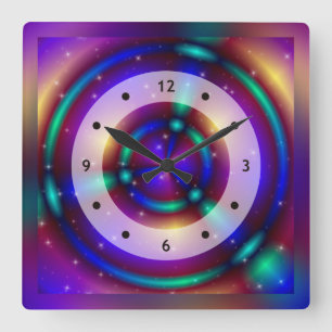HET IS MAGIC Apopfysis Fractal + jouw idee Vierkante Klok