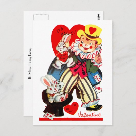 Het is Magic Honey Bunny Briefkaart (Voorkant / Achterkant)