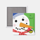 Het is Magical Snowman Magneet (Voorkant / Achterkant)