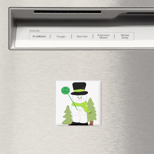 Het is Magical Snowman Magneet (Insitu (Vaatwasser))