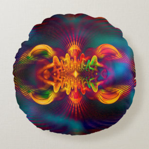 HET IS MAGISCHE Apopfyse Fractal II + jouw idee Rond Kussen