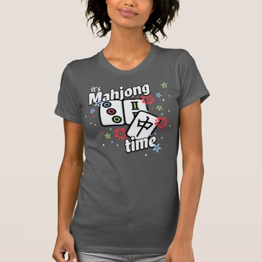 Het is Mahjong tijd! T-shirt (Voorkant)