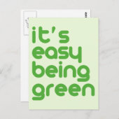 Het is makkelijk groen te zijn briefkaart (Voorkant / Achterkant)