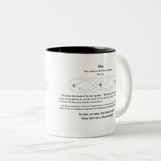 Het is makkelijk. tweekleurige koffiemok (Voorkant rechts)