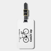 Het is makkelijker bij te blijven dan een fietsinh bagagelabel (Voorkant verticaal)