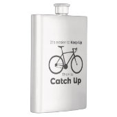 Het is makkelijker bij te blijven dan een fietsinh flacon (Rechts)