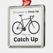 Het is makkelijker bij te blijven dan een fietsinh metalen ornament (Links)