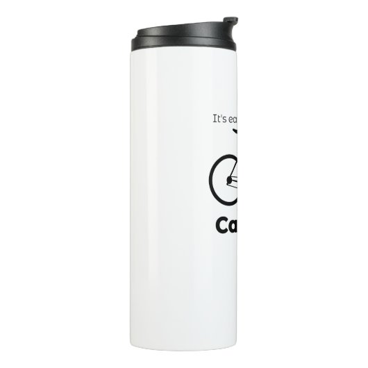 Het is makkelijker bij te blijven dan een fietsinh thermosbeker (Gedraaid links)