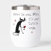 Het is mam's beurt voor een wijnwoordspeling (Voorkant)