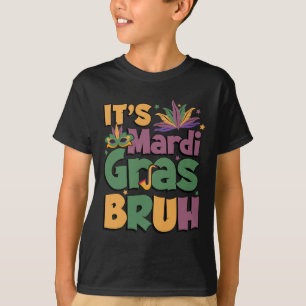 Het is Mardi Gras Broeder Jongere Louisiana Carnav T-shirt