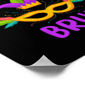Het is Mardi Gras Bruh Carnaval Party Masker Kinde Poster (Hoek)