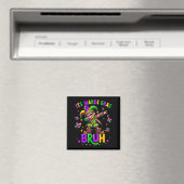 Het is Mardi Gras Bruh Dabbing Kabouter Nar Nieuw Magneet (Insitu (Vaatwasser))