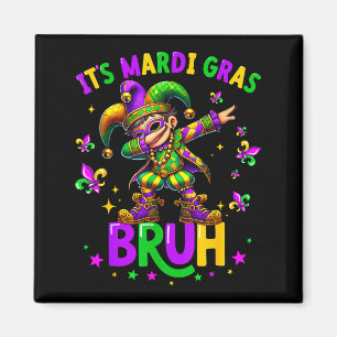 Het is Mardi Gras Bruh Dabbing Kabouter Nar Nieuw Magneet