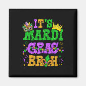 Het is Mardi Gras Bruh Funny Mardi Gras Tiener Boy Magneet (Voorkant)