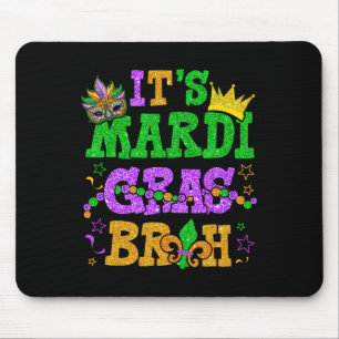 Het is Mardi Gras Bruh Funny Mardi Gras Tiener Boy Muismat