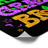 Het is Mardi Gras Bruh Funny Mardi Gras Tiener Boy Poster (Hoek)
