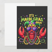 Het is Mardi Gras Bruh Funny Shrimp New Orleans   Kaart (Voorkant / Achterkant)