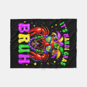 Het is Mardi Gras Bruh Grappig Rivierkreeft Outfit Fleece Deken (Voorkant (Horizontaal))