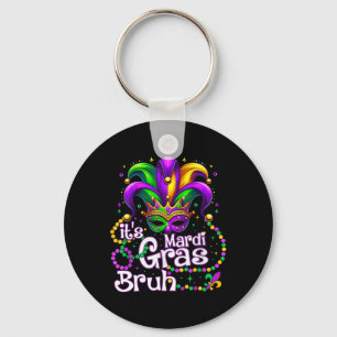 Het is Mardi Gras Bruh Mardi Gras Party Mask Women Sleutelhanger