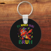 Het is Mardi Gras Bruh Sleutelhanger (Voorkant)