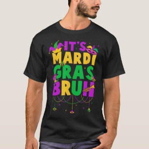 Het is Mardi Gras Bruh Tiener Boys Kinder Funny Ma T-shirt