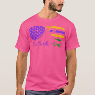 Het is Mardi Gras Glasses Carnival Fat Dinsdag T-shirt