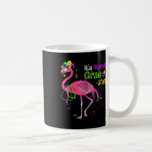 Het is Mardi Gras Y'all Flamingo Kostuum Meisjes V Koffiemok